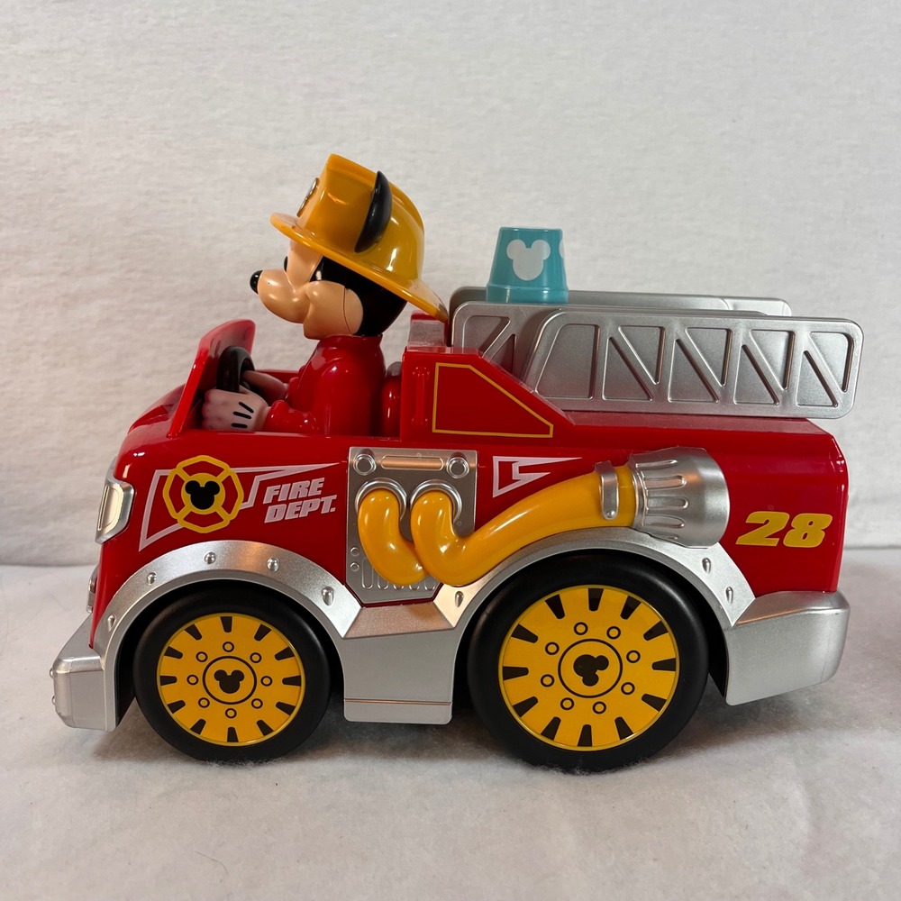 Mickey's Fire Dept. Engine 28 Mickey Mouse Fire Truck Toy. No remote